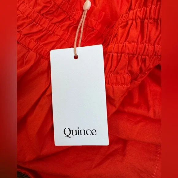 Quince 100% Organic Cotton Poplin Tiered Maxi Skirt new with tags medium - Picture 4 of 5